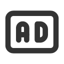 иконка badge ad, badge, бейдж, ad