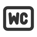 иконка badge wc, badge, бейдж, wc