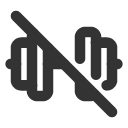 иконки barbell off, barbell, off