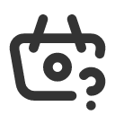 иконка basket question, basket, корзина, question, вопрос