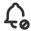 иконка bell cancel, bell, колокольчик, cancel, отмена