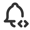 иконки bell code, bell, колокольчик, code, код