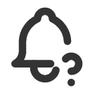 иконка bell question, bell, колокольчик, question, вопрос