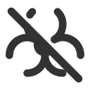 иконки biohazard off, biohazard, off