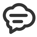 иконка bubble text, bubble, чат, text, текст