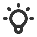 иконка bulb, лампочка