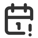 иконка calendar exclamation, calendar, календарь, exclamation, предупреждение