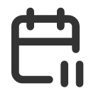иконка calendar pause, calendar, календарь, pause, пауза