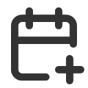 иконка calendar plus, calendar, календарь, plus, плюс