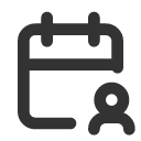иконка calendar user, calendar, календарь, user, пользователь