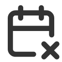 иконка calendar x, calendar, календарь