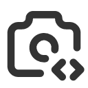 иконка camera code, camera, фотоаппарат, code, код