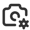 иконка camera cog, camera, фотоаппарат, cog