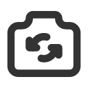 иконка camera rotate, camera, фотоаппарат, rotate, вращать