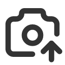 иконка camera up, camera, фотоаппарат, up, стрелка вверх