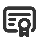 иконки certificate, сертификат