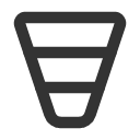 иконка chart funnel, chart, график, funnel