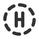 иконки circle dashed letter h, circle, dashed, letter, почта
