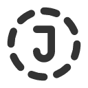 иконки circle dashed letter j, circle, dashed, letter, почта