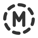 иконки circle dashed letter m, circle, dashed, letter, почта