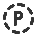 иконки circle dashed letter p, circle, dashed, letter, почта