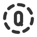 иконки circle dashed letter q, circle, dashed, letter, почта