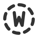 иконки circle dashed letter w, circle, dashed, letter, почта