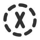 иконки circle dashed letter x, circle, dashed, letter, почта