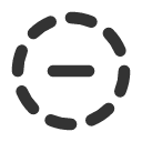 иконки circle dashed minus, circle, dashed, minus, минус
