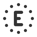 иконки circle dotted letter e, circle, dotted, letter, почта