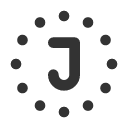 иконки circle dotted letter j, circle, dotted, letter, почта