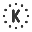 иконки circle dotted letter k, circle, dotted, letter, почта