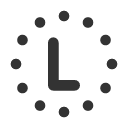 иконки circle dotted letter l, circle, dotted, letter, почта