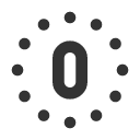 иконки circle dotted letter o, circle, dotted, letter, почта