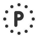 иконки circle dotted letter p, circle, dotted, letter, почта