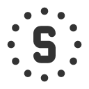 иконки circle dotted letter s, circle, dotted, letter, почта