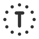 иконки circle dotted letter t, circle, dotted, letter, почта