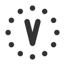 иконки circle dotted letter v, circle, dotted, letter, почта