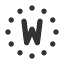 иконки circle dotted letter w, circle, dotted, letter, почта