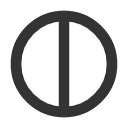 иконка circle half, circle, half, батарея