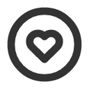 иконки circle heart, circle, heart, сердце