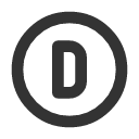 иконки circle letter d, circle, letter, почта
