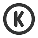 иконки circle letter k, circle, letter, почта