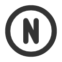 иконки circle letter n, circle, letter, почта