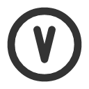 иконки circle letter v, circle, letter, почта
