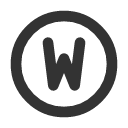 иконки circle letter w, circle, letter, почта