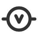 иконка circuit voltmeter, circuit, voltmeter