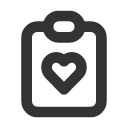 иконки clipboard heart, clipboard, буфер обмена, heart, сердце