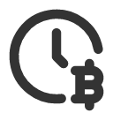 иконка clock bitcoin, clock, часы, bitcoin, биткоин