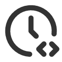 иконка clock code, clock, часы, code, код